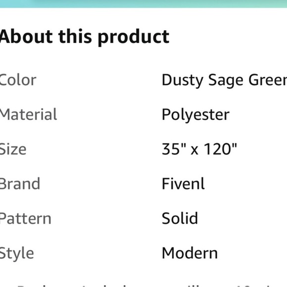 8 pack of 10’ Sage Green Table Runners - Picture 6 of 6